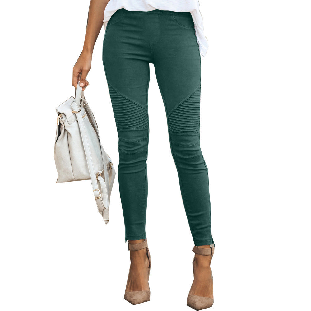 Stylish Womens Casual Slim-fit Stretch Pants