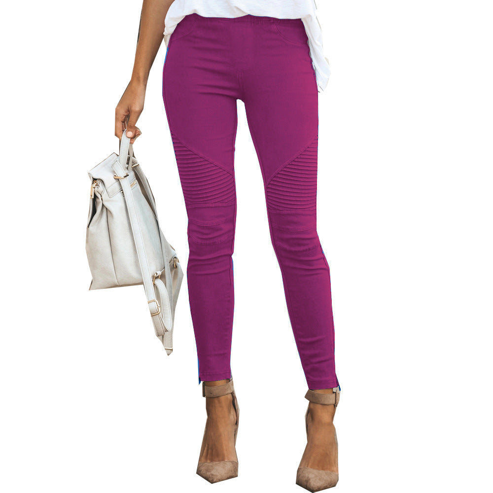 Stylish Womens Casual Slim-fit Stretch Pants
